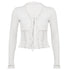 Spice Girls Tie V-Neck Cardigan Long Sleeve Top Women - ROUTINE FASHION
